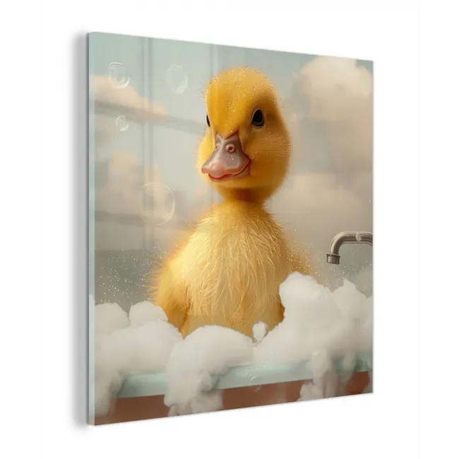 Kuiken - Eend - Bad - Schuim - Dieren plexiglas 5mm klein -z3d