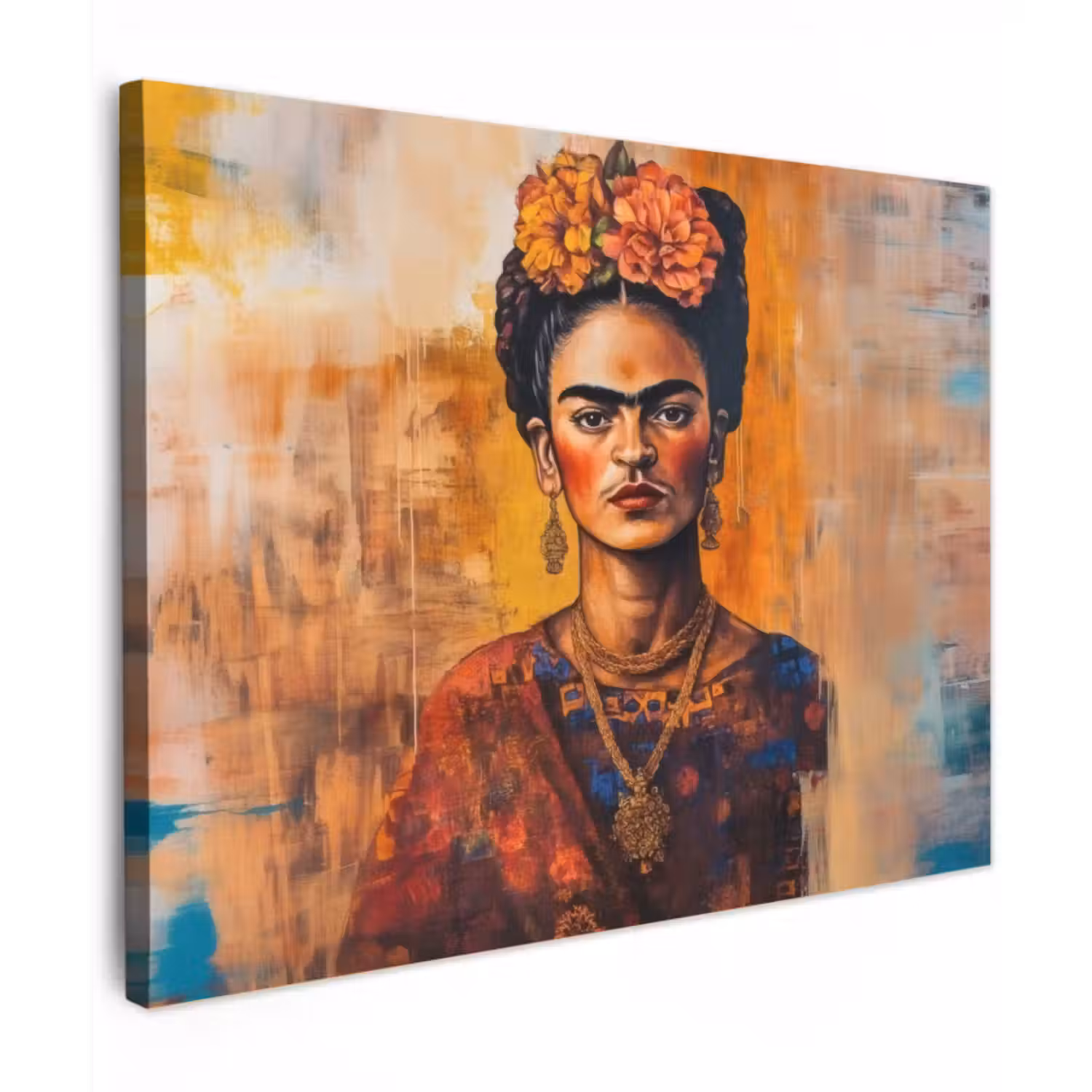 Canvas schilderij - Portret - Sieraden - Schilderachtig