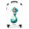 Sandra smaragd Koffer - NBS - Handbagage middel -productfoto_recht