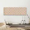 Patroon - Beige - Hartjes - Bloemen canvas 2cm klein 828 -sfeer6