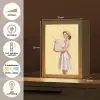 Handdoeken - Vrouw - Jurk - Roze Light Box met kabel (Tafellamp) klein -USP_NL