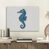 Zeepaardje - Staart - Blauw PET vilt klein -sfeer1