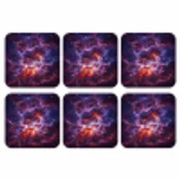 Space - Stars - Abstract - Colorful onderzetter kurk middel -3d