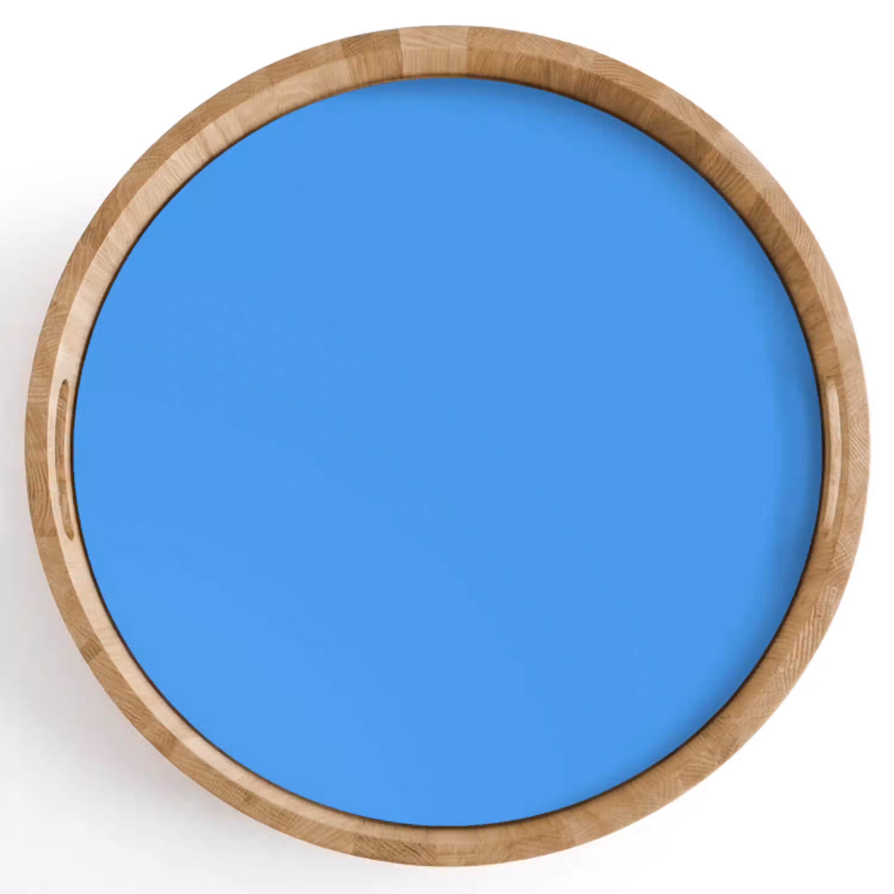 Bright - Azure - Blauw Dienblad Rond middel 914 -z3d_shopping