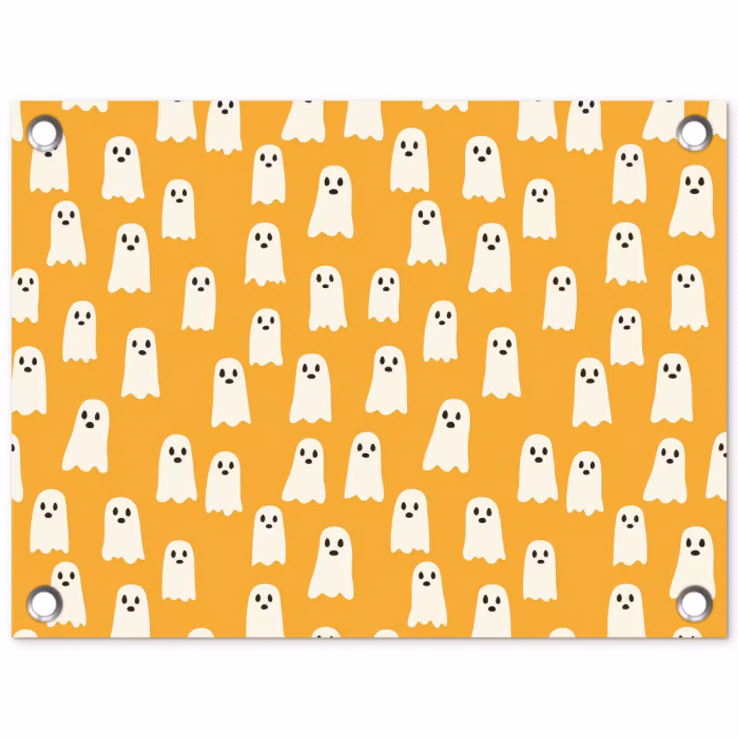 Halloween - Spookjes - Oker tuinposter los doek klein 239 -3d