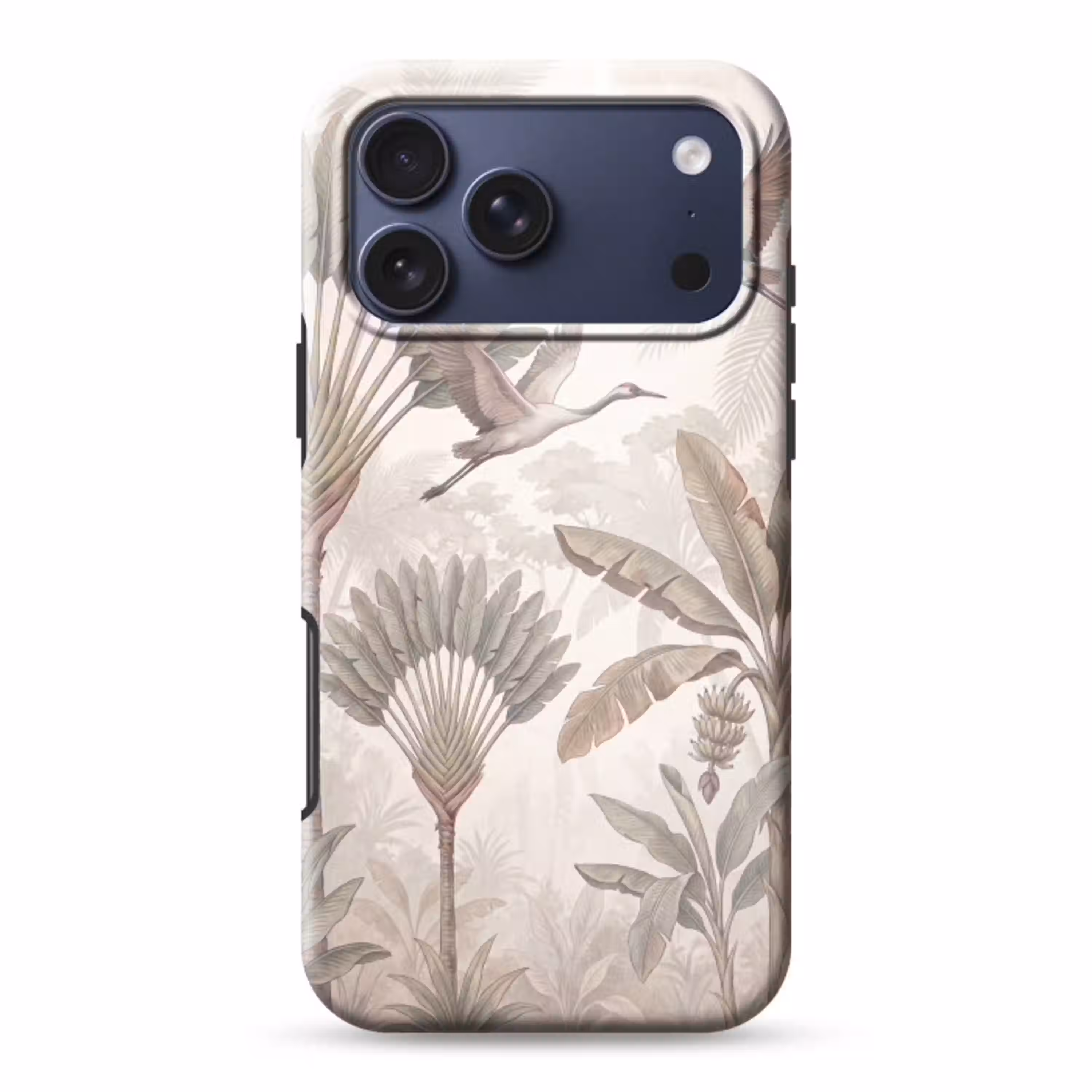 Vogel - Tropisch - Jungle - Natuur - Beige Toughcase MagSafe Apple iPhone 17 Pro Max klein -3d