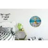 Duikbril - Eend - Water Wandcirkel aluminium klein -kinderkamer