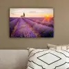 Lavendel - Zonsondergang - Bloemen - Paars canvas 2cm klein -sfeer3