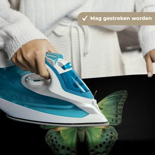 Vlinder - Groen - Diepte Wandkleed katoen klein -sfeer9