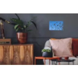 Zwaluwen - Vliegen - Blauw Muursticker klein -kamerbank