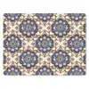 Floraal - Ornament - Blauw muismat rubber klein 262 -3d