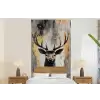 Abstract - Hert - Gewei - Goud fotobehang vinyl groot -bed