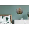 Kerstboom - Cadeaus - Rood - Goud Wandcirkel aluminium klein -slaapkamer