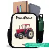 Tractor - Getekend - Rood Rugzak - Zwart middel -inhoud_DE