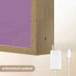 Follow your dreams - Paars - Penseeltextuur Light Box met batterij (Wandlamp) middel -USP_websiteoplaadbaarDE