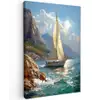 Zeilschip - Zee - Rotsen - Wolken canvas 2cm klein -z3d