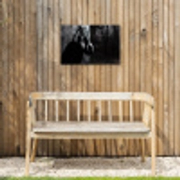 Bokshandschoenen - Muur - Duister - Zwart Tuinposter op houten frame 2 cm dik klein -sfeer4
