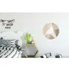 Vloeiende vlakken - Harmonieus - Golvend Wandcirkel aluminium klein -kinderkamer