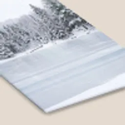 Meer - Dennen - IJs - Winter - Rustgevend fotolijst zwart zonder passe partout klein -zsfeer6