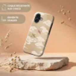 Vogels - Vliegen - Beige Toughcase MagSafe Apple iPhone 17 klein -USP_RandenV_FR