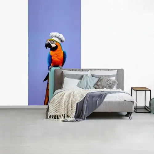 Papegaai - Koksmuts - Vogel - Leuk fotobehang vinyl groot -slaapkamer