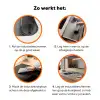 Vrouw - Pasta - Zwart - Wit Inductie beschermer vinyl 3mm klein -zzzzzzz-td-werking