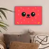 Kat - Aardbei - Cartoon canvas 2cm klein -sfeer1