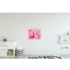 Roze - Verf - Coffee textielposter latten blank klein -kinderkamer