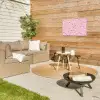 Terrazzo -  Patroon - Kleurrijk - Roze Tuinposter op houten frame 2 cm dik klein 845 -sfeer2