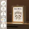 Luiaard - Dieren - Bohemian - Boho Light Box met kabel (Kinderlampje) klein -USP_NL