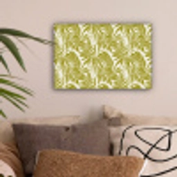 Palmblad - Patroon - Groen canvas 2cm klein 34 -sfeer1