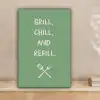 Grill - Groen - Zomer - Quote canvas 2cm klein -sfeer1