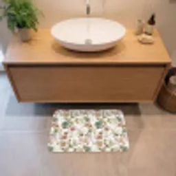 Bloemen - Patroon - Pastel Badmat klein 997 -sfeer1