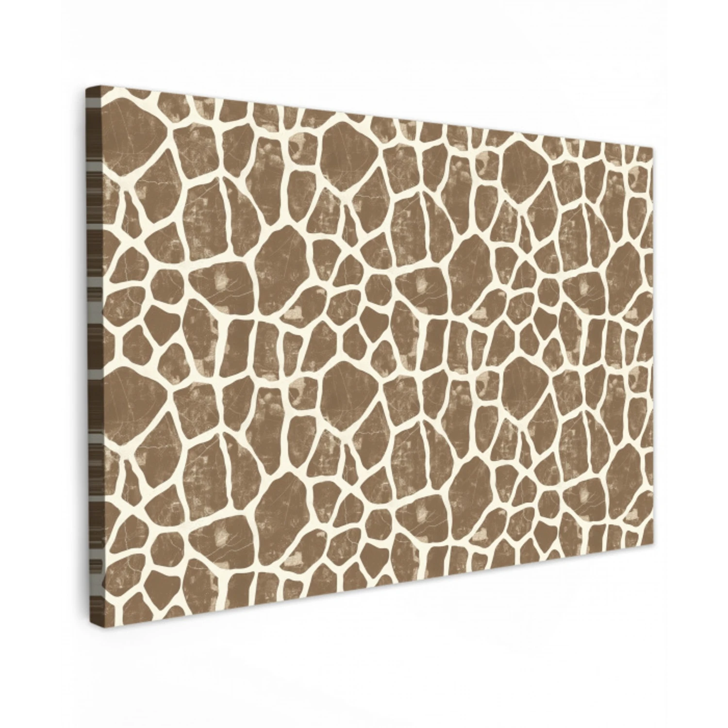 Giraf - Klassiek - Bruin canvas 2cm klein 34 -z3d