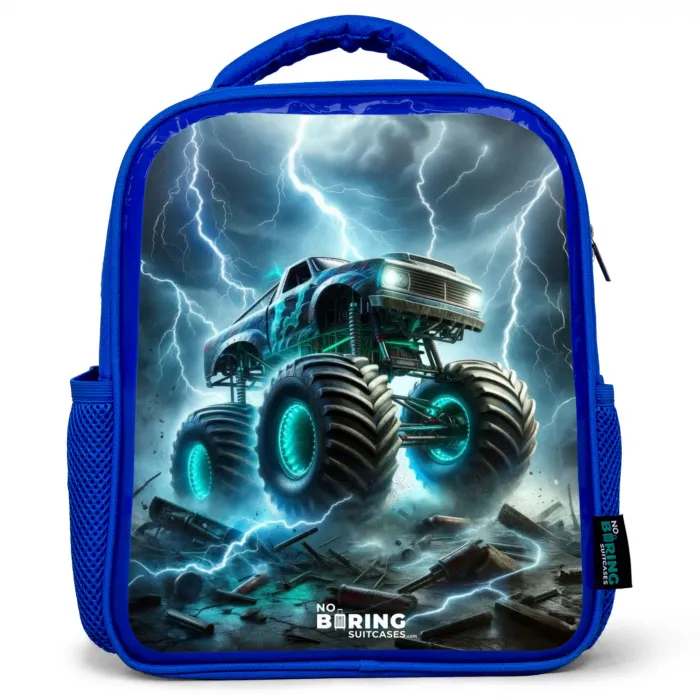 Thunder Wheels Kinderrugzak - Blauw middel -3d