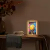 Graffiti - Tennis - Sport - Racket Light Box met kabel (Tafellamp) klein -sfeer4