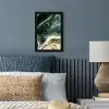 Marmerlook - Goud - Groen - Glitter - Design - Marmer fotolijst zwart zonder passe partout klein -sfeer3