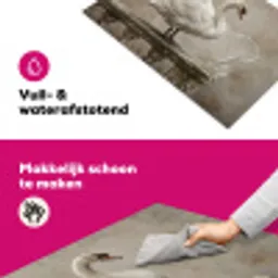 Zwaan - Elegant - Dieren - Wit Inductie beschermer vinyl 3mm klein -wsfeer6_website