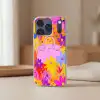 Tas - Roze - Bloemen Telefoonhoesje iPhone 17 Pro klein -sfeer2