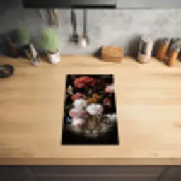 Bloemen - Jan Davidsz de Heem - Tijger - Schilderij - Stilleven - Oude meesters Inductie beschermer vinyl 3mm middel -sfeer5