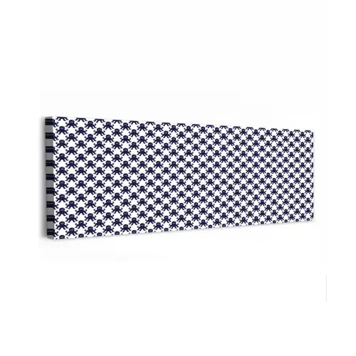 Oceaan - Octo - Blauw - Wit canvas 2cm klein 828 -z3d