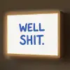 Blauw - Quote - Wit Light Box met batterij (Wandlamp) middel -z3d_website