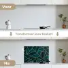 Stenen - Goud - Luxe - Patronen - Abstract keuken achterwand spatscherm klein -voor_na_NL
