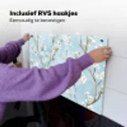 Kersenbloesem - Textuur - Blauw Inductie beschemer met haakjes klein 777 -ky-ophangen-nl
