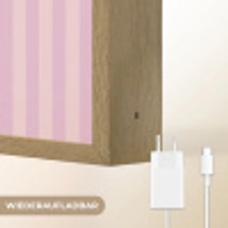 Paars - Strepen - You're doing great - Schaduw Light Box met batterij (Wandlamp) middel -USP_websiteoplaadbaarDE