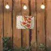 Mozaïek - Watermeloen - Rood - Pitten tuinposter los doek klein -sfeer1