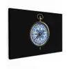 Kompas - Delfts blauw - Zwart canvas 2cm klein -z3d
