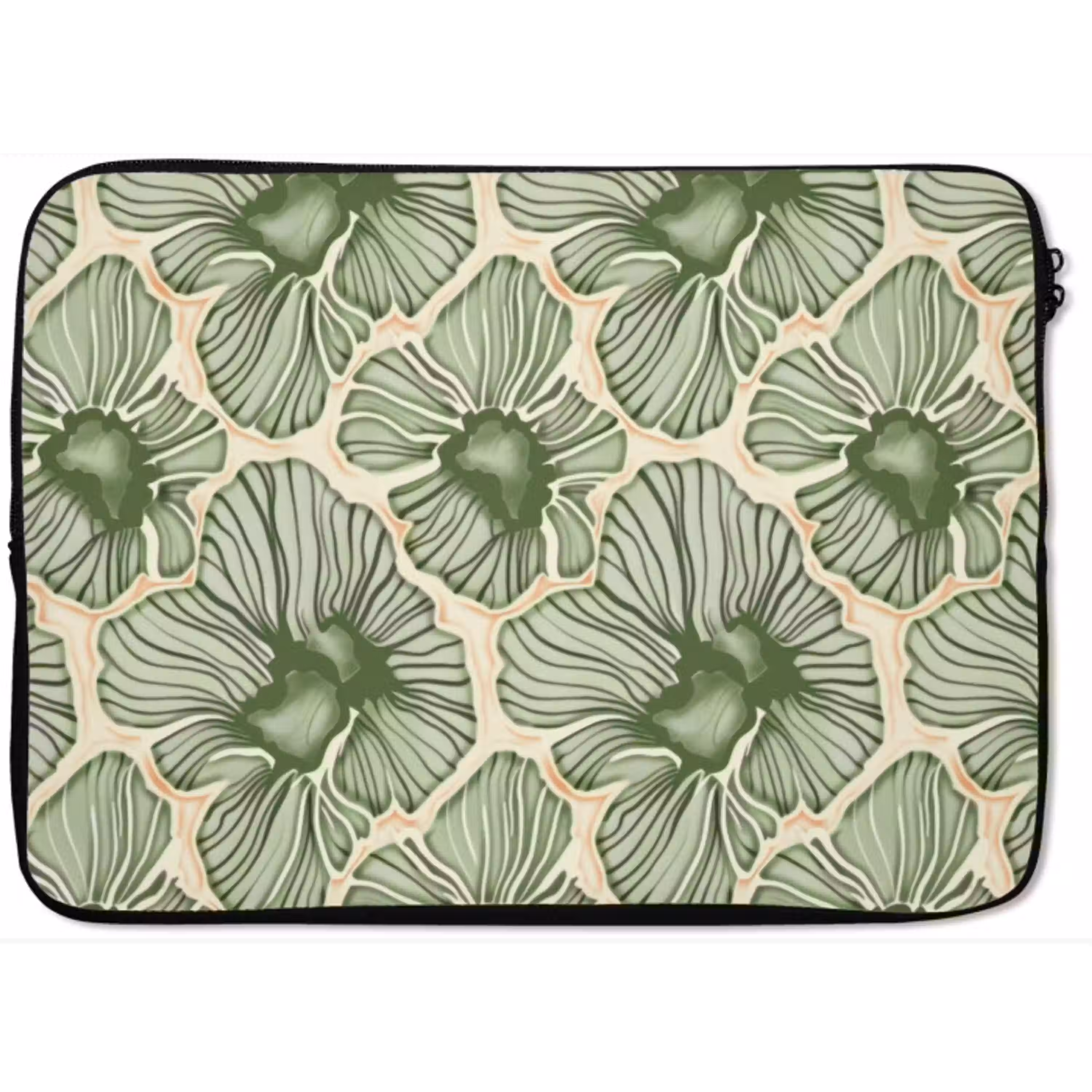 Groen - Botanisch - Bloemen - Organisch - Patroon laptophoes neopreen klein 279 -zkaufland3dotto