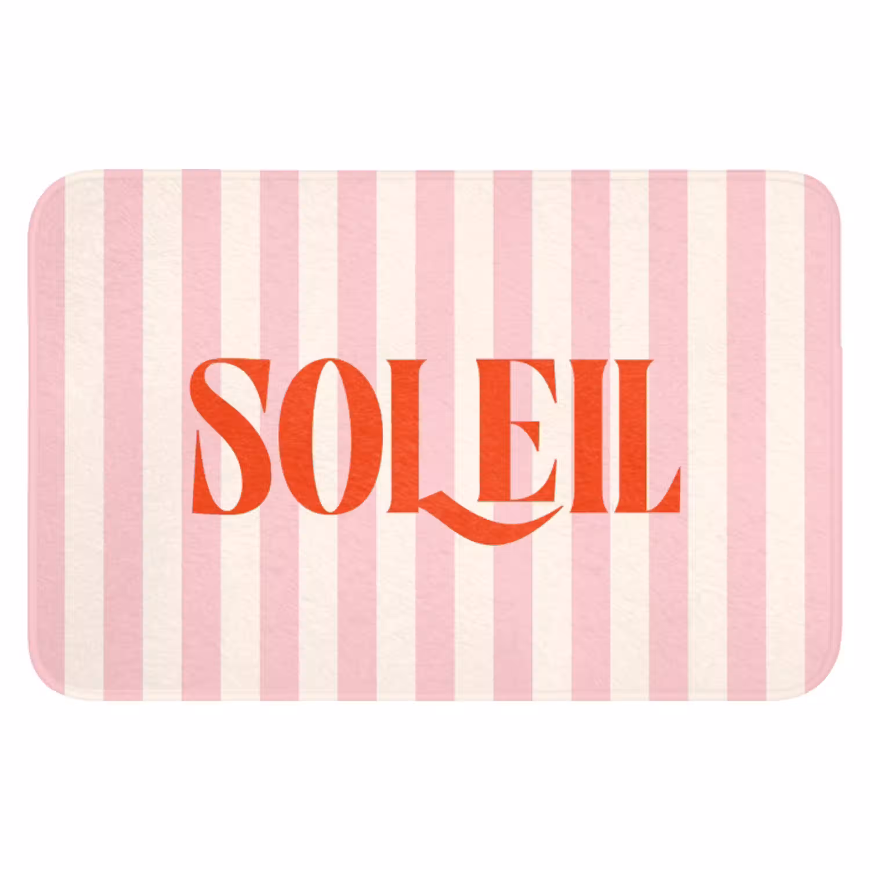 Zachtroze - Rood - Strepen - Soleil WCmat klein -3d