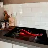 Peper - Rood - Zwart - Water - Groente Inductie beschermer vinyl 3mm klein -sfeer3